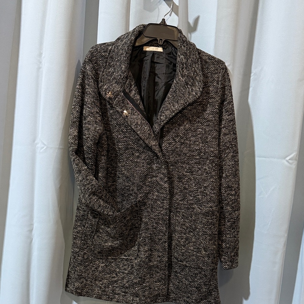 Active USA Black and Gray Pea Coat